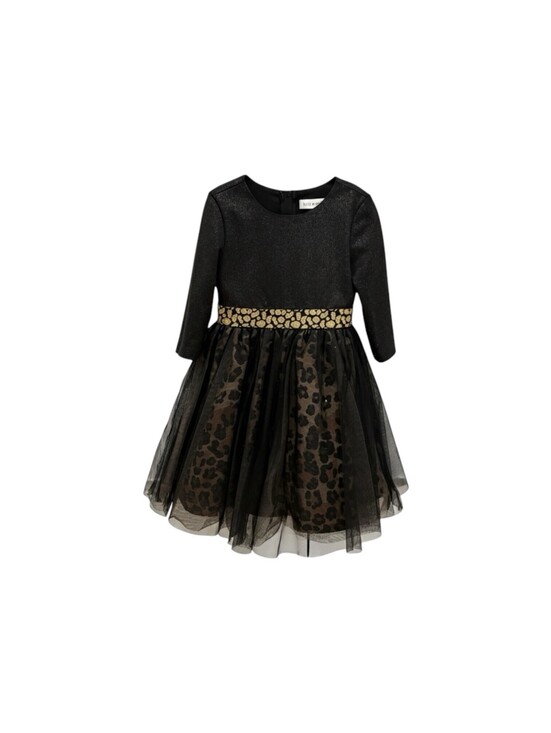 Angels by Us Angels Other - Angels by Us Angels Girls Size 4T Black Glitter Leopard Tulle Party Dress